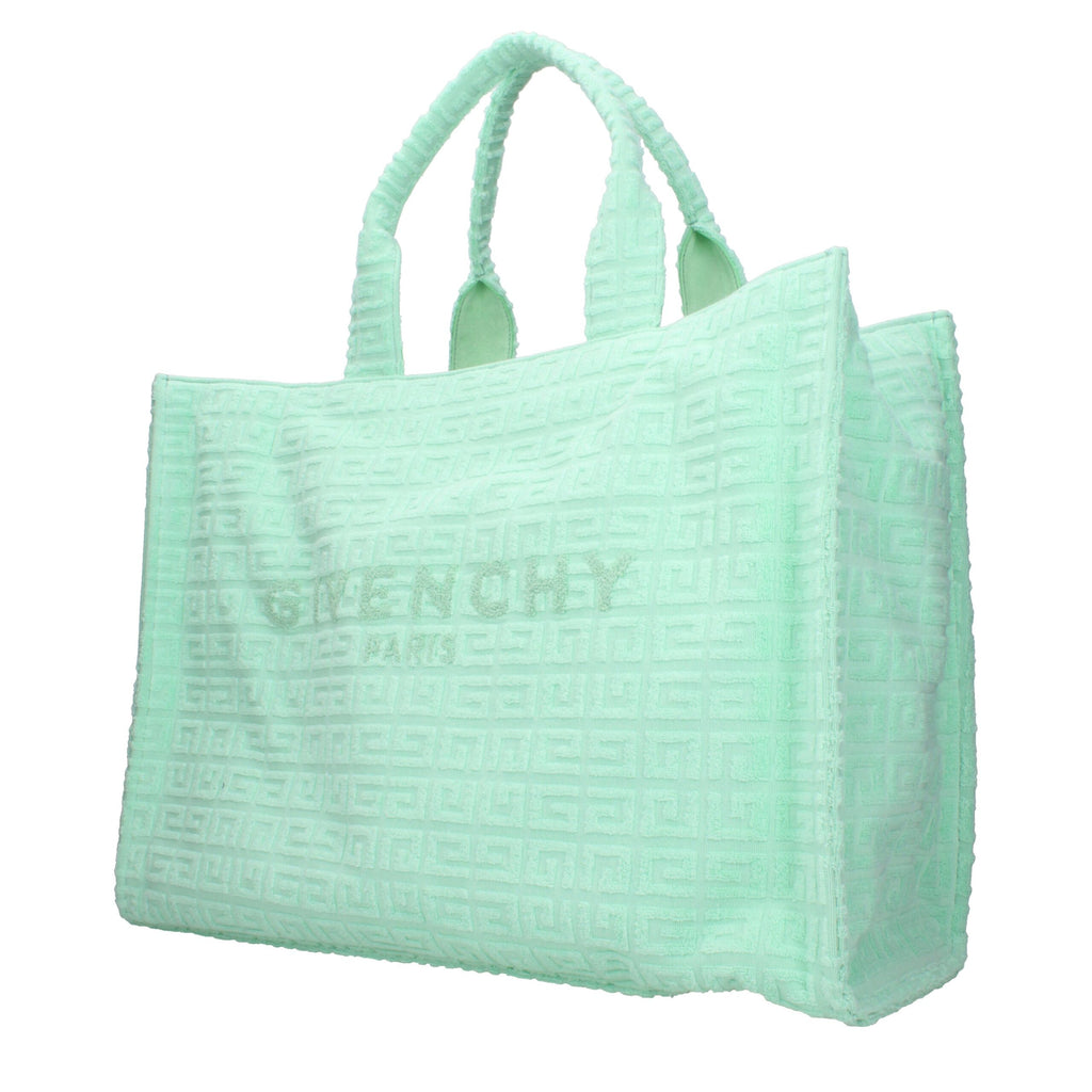 Grüne Stoffhandtasche