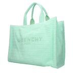 Grüne Stoffhandtasche