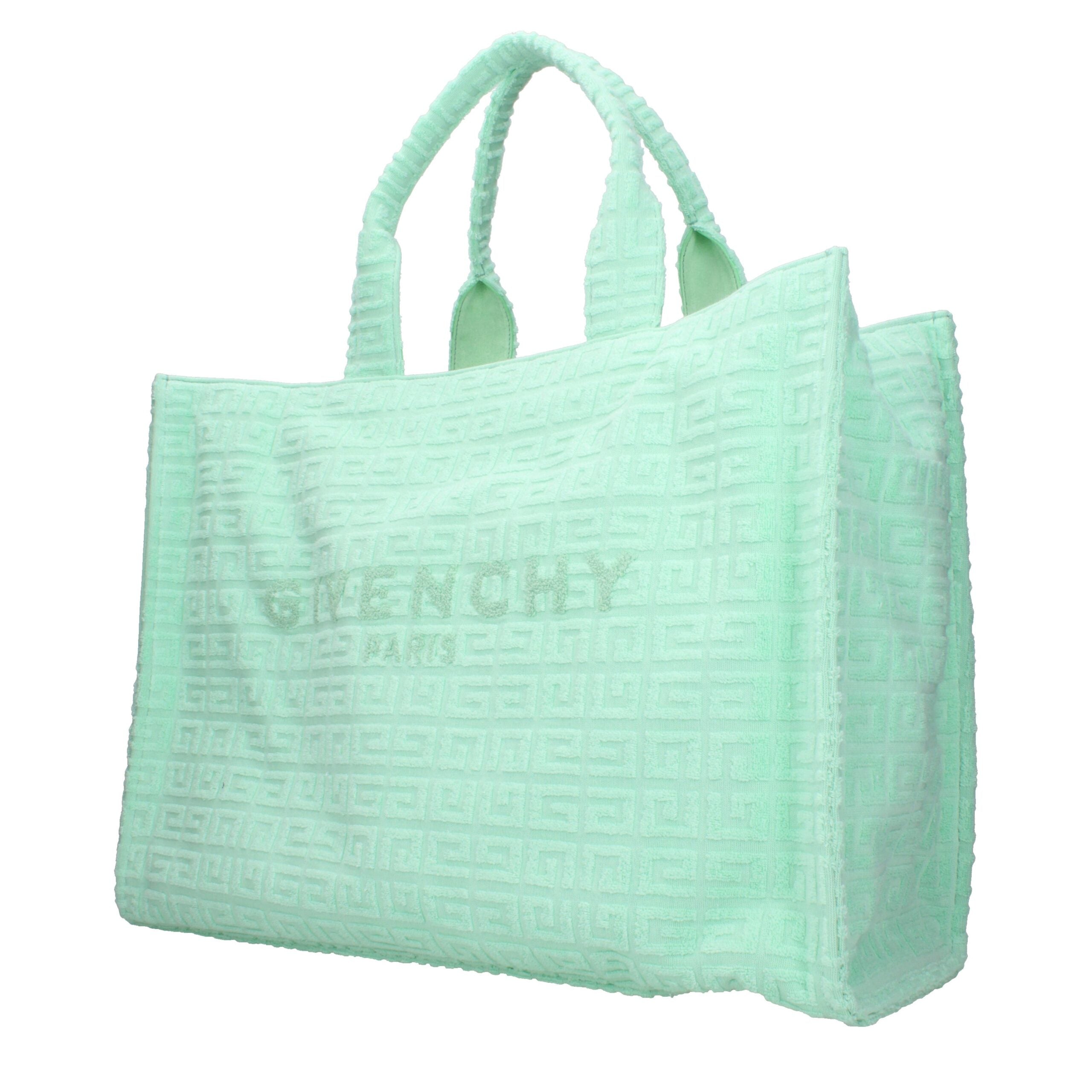 Grüne Stoffhandtasche