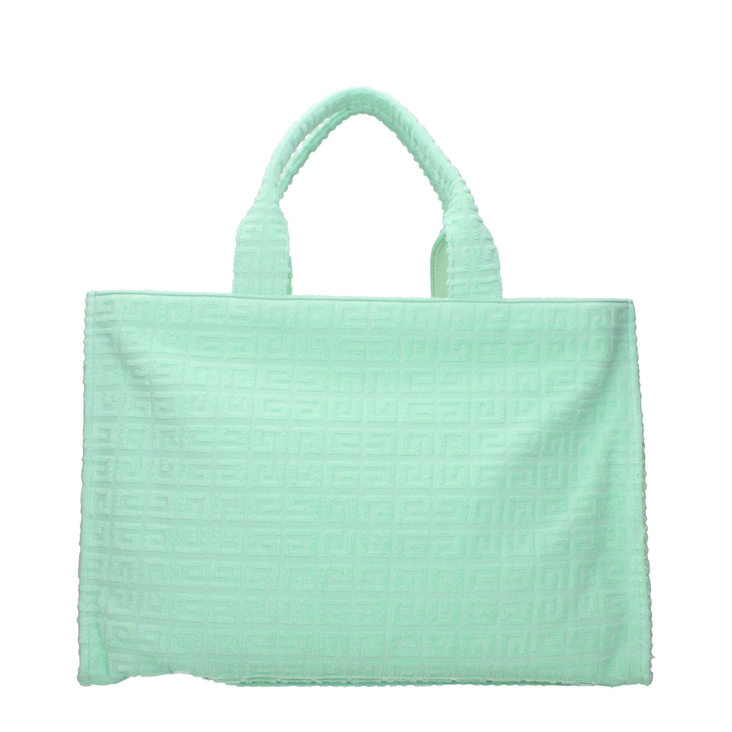 Grüne Stoffhandtasche