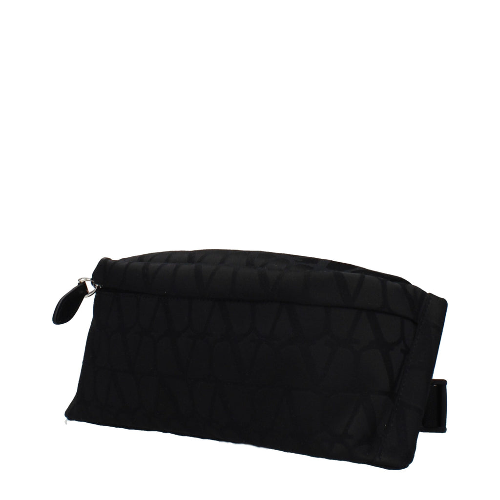 Schwarzer Rucksack aus Stoff
