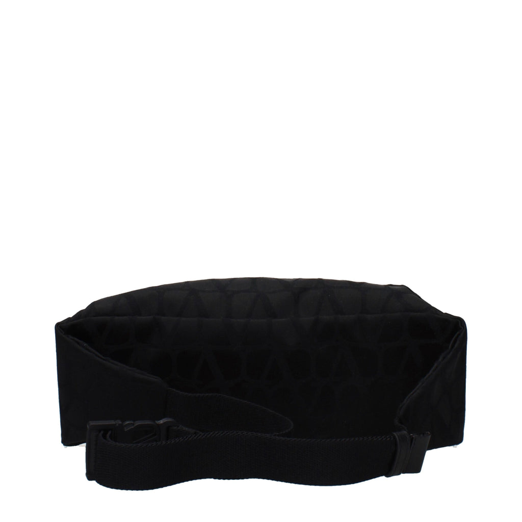 Schwarzer Rucksack aus Stoff