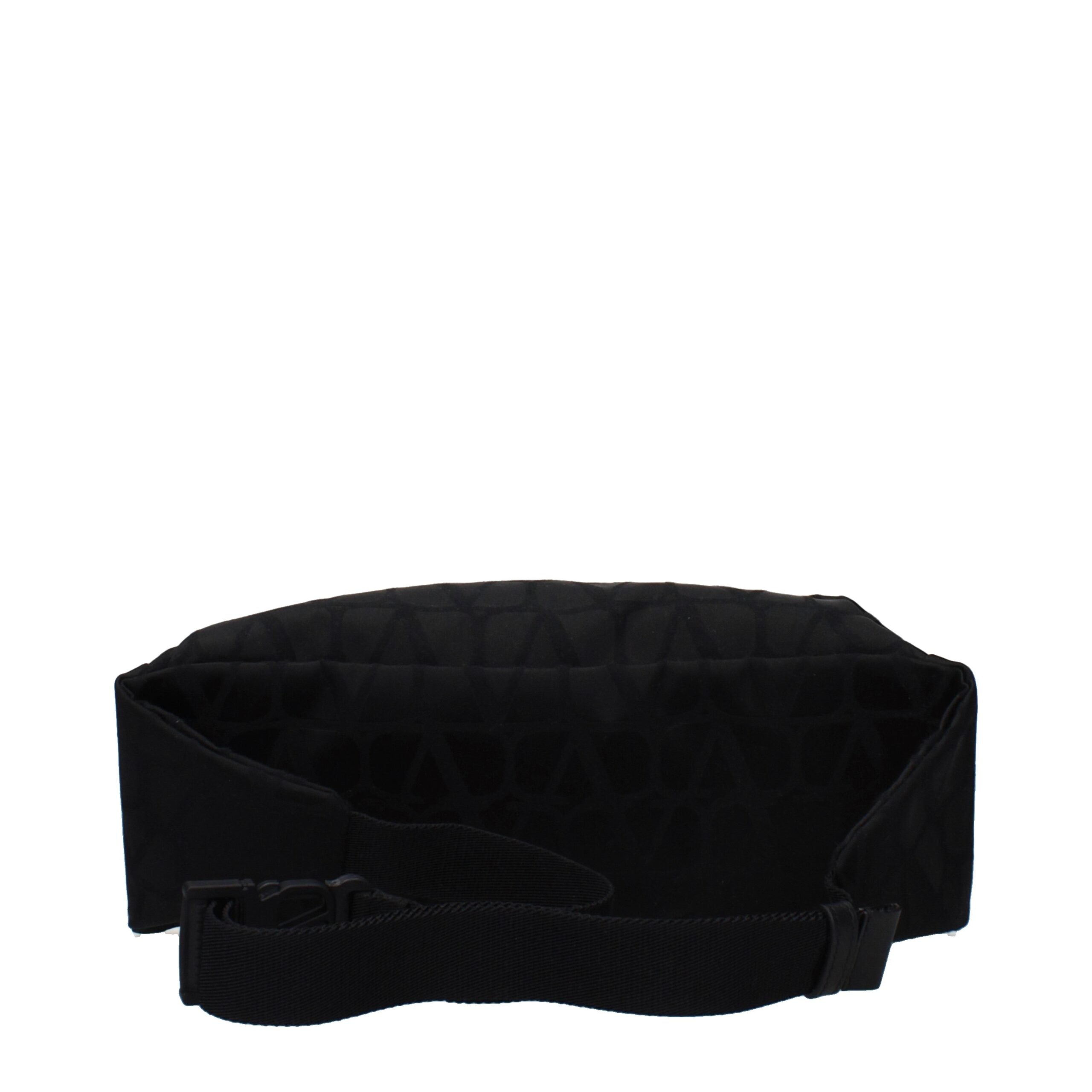 Schwarzer Rucksack aus Stoff