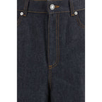 Blaue Baumwolljeans Denim