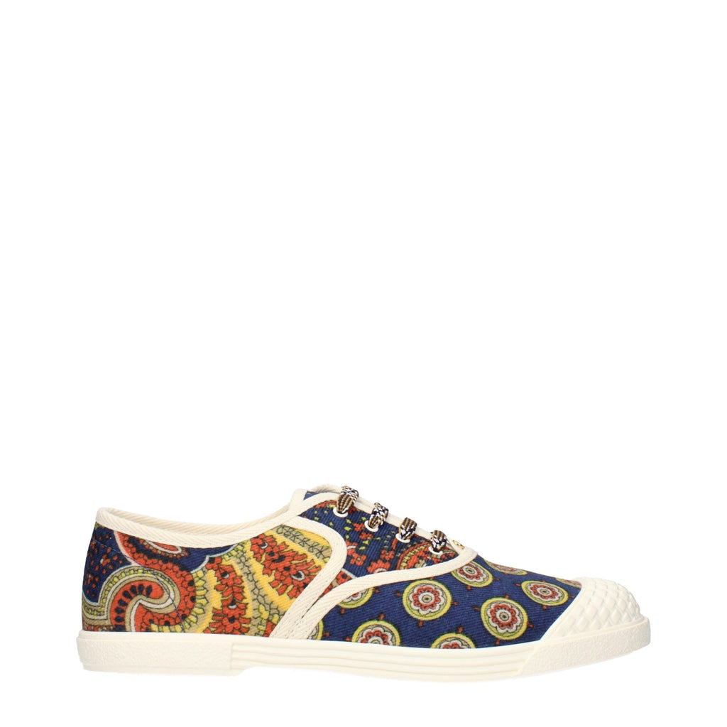 Mehrfarbige Stoff-Sneaker mit niedrigem Schaft
