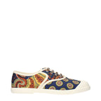 Mehrfarbige Stoff-Sneaker mit niedrigem Schaft