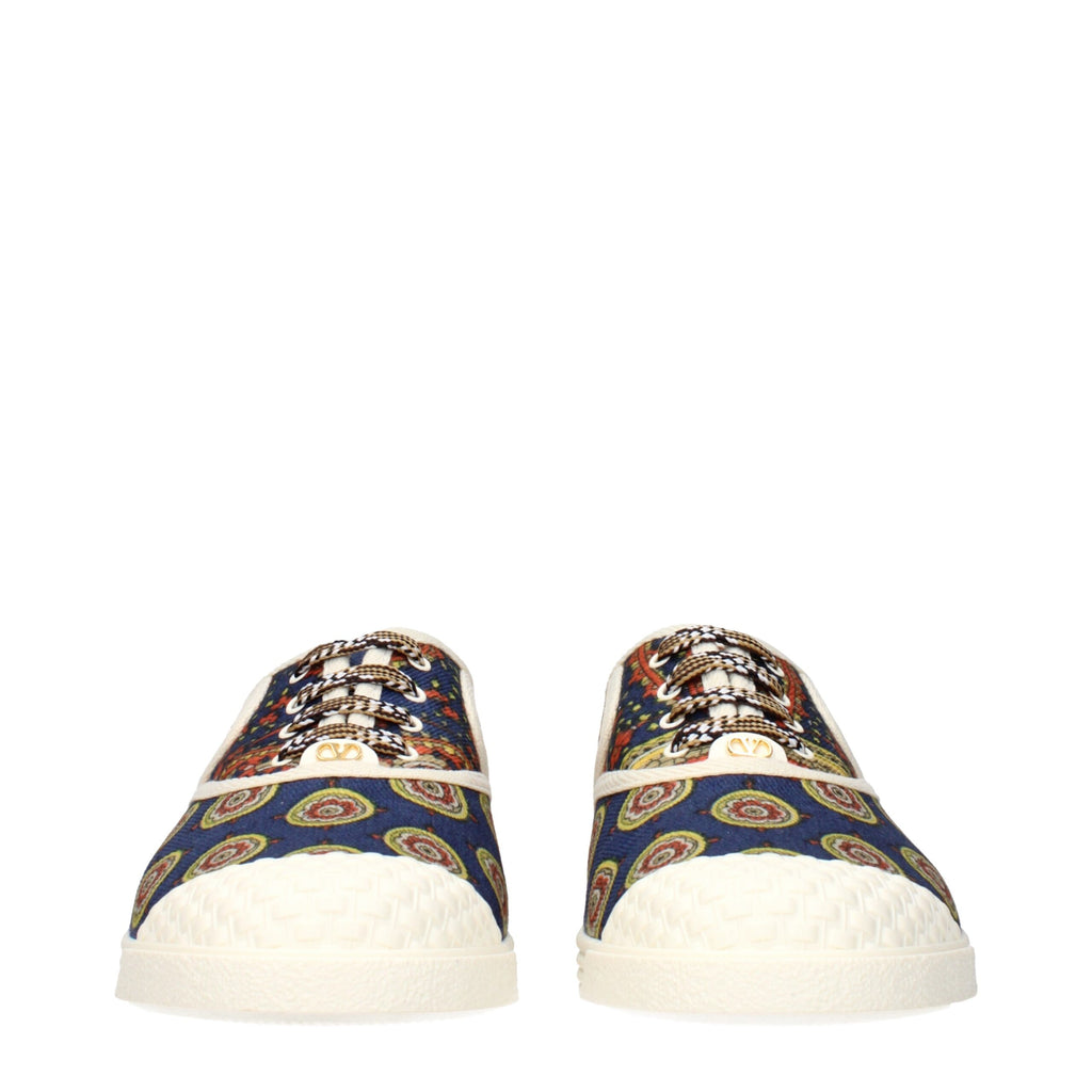 Mehrfarbige Stoff-Sneaker mit niedrigem Schaft