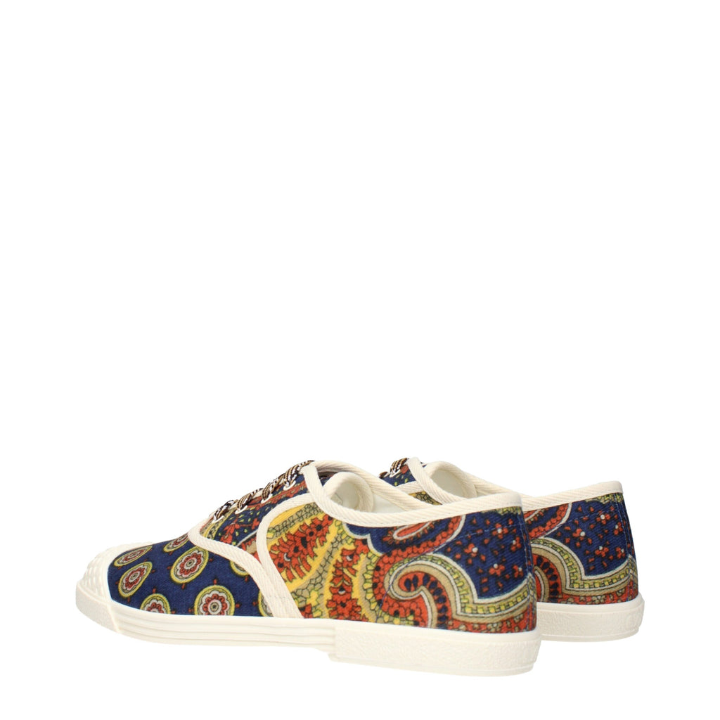 Mehrfarbige Stoff-Sneaker mit niedrigem Schaft