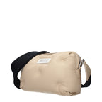 Beige Leder Clutch Bag