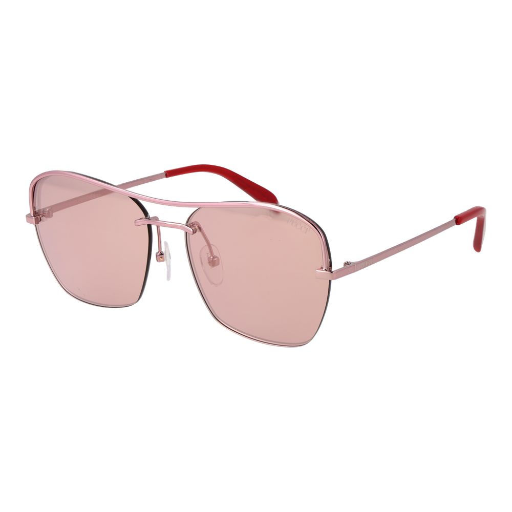 Roségoldfarbene Sonnenbrille aus Metall 1063243
