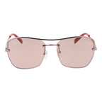 Roségoldfarbene Sonnenbrille aus Metall 1063243