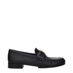 Schwarze Leder Loafer zum Hineinschlüpfen