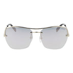 Silberfarbene Sonnenbrille aus Metall